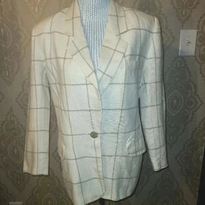 JH Collectibles Plaid Blazer Jacket size 14